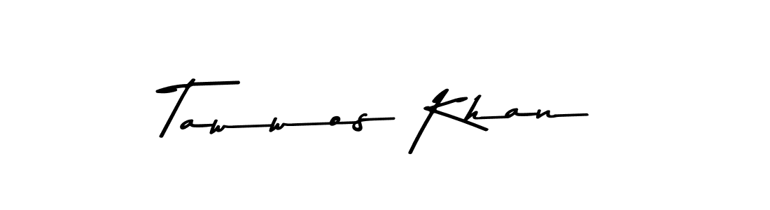 The best way (Asem Kandis PERSONAL USE) to make a short signature is to pick only two or three words in your name. The name Tawwos Khan include a total of six letters. For converting this name. Tawwos Khan signature style 9 images and pictures png