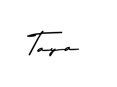 How to make Taya name signature. Use Asem Kandis PERSONAL USE style for creating short signs online. This is the latest handwritten sign. Taya signature style 9 images and pictures png