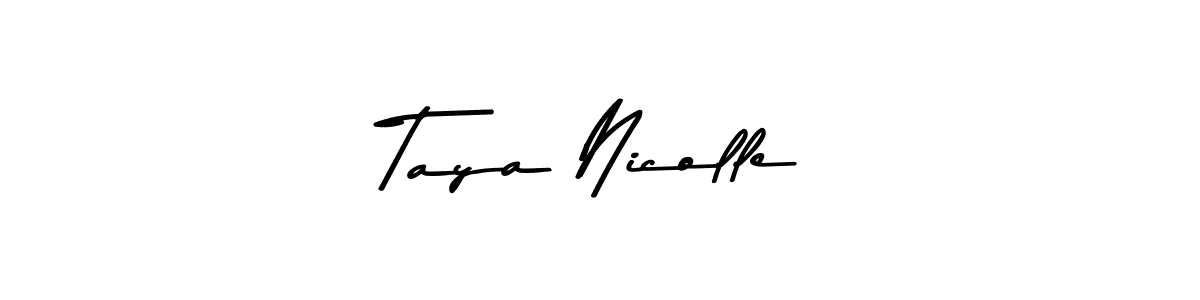 Asem Kandis PERSONAL USE is a professional signature style that is perfect for those who want to add a touch of class to their signature. It is also a great choice for those who want to make their signature more unique. Get Taya Nicolle name to fancy signature for free. Taya Nicolle signature style 9 images and pictures png