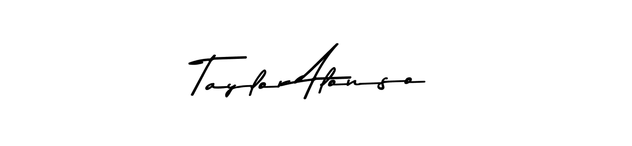 Create a beautiful signature design for name Taylor Alonso. With this signature (Asem Kandis PERSONAL USE) fonts, you can make a handwritten signature for free. Taylor Alonso signature style 9 images and pictures png