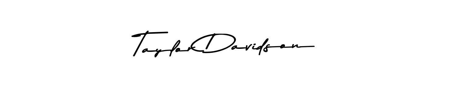 Use a signature maker to create a handwritten signature online. With this signature software, you can design (Asem Kandis PERSONAL USE) your own signature for name Taylor Davidson. Taylor Davidson signature style 9 images and pictures png