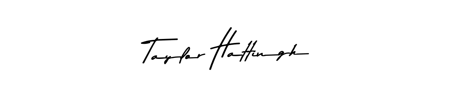 Create a beautiful signature design for name Taylor Hattingh. With this signature (Asem Kandis PERSONAL USE) fonts, you can make a handwritten signature for free. Taylor Hattingh signature style 9 images and pictures png