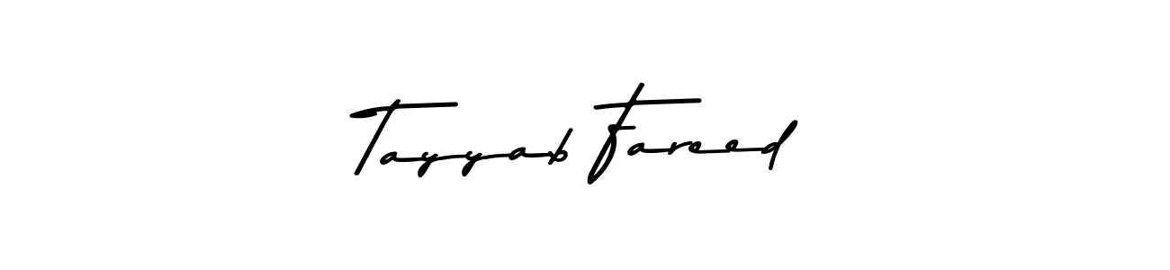 Use a signature maker to create a handwritten signature online. With this signature software, you can design (Asem Kandis PERSONAL USE) your own signature for name Tayyab Fareed. Tayyab Fareed signature style 9 images and pictures png