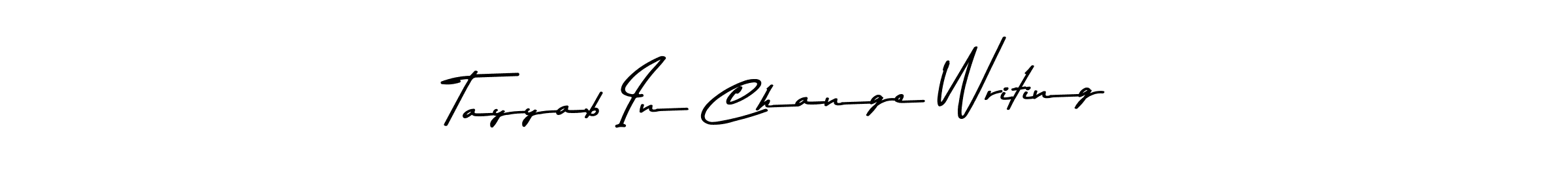 How to make Tayyab In Change Writing name signature. Use Asem Kandis PERSONAL USE style for creating short signs online. This is the latest handwritten sign. Tayyab In Change Writing signature style 9 images and pictures png