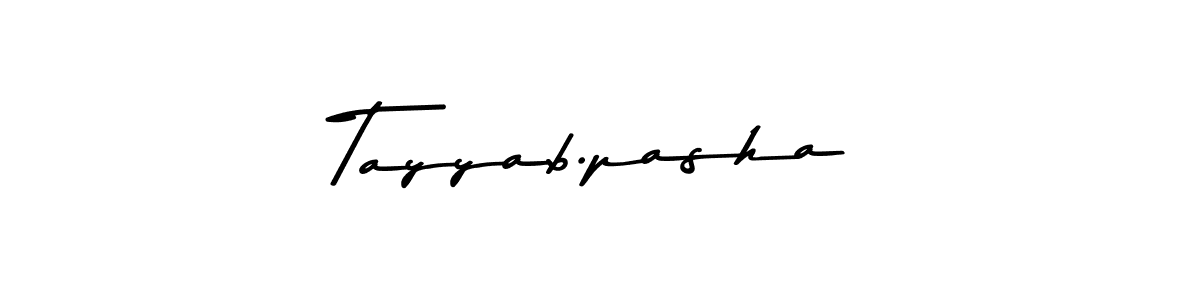 Create a beautiful signature design for name Tayyab.pasha. With this signature (Asem Kandis PERSONAL USE) fonts, you can make a handwritten signature for free. Tayyab.pasha signature style 9 images and pictures png