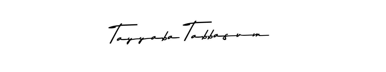 Make a beautiful signature design for name Tayyaba Tabbasum. Use this online signature maker to create a handwritten signature for free. Tayyaba Tabbasum signature style 9 images and pictures png