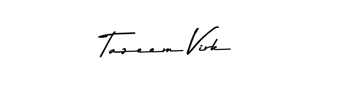 Design your own signature with our free online signature maker. With this signature software, you can create a handwritten (Asem Kandis PERSONAL USE) signature for name Tazeem Virk. Tazeem Virk signature style 9 images and pictures png