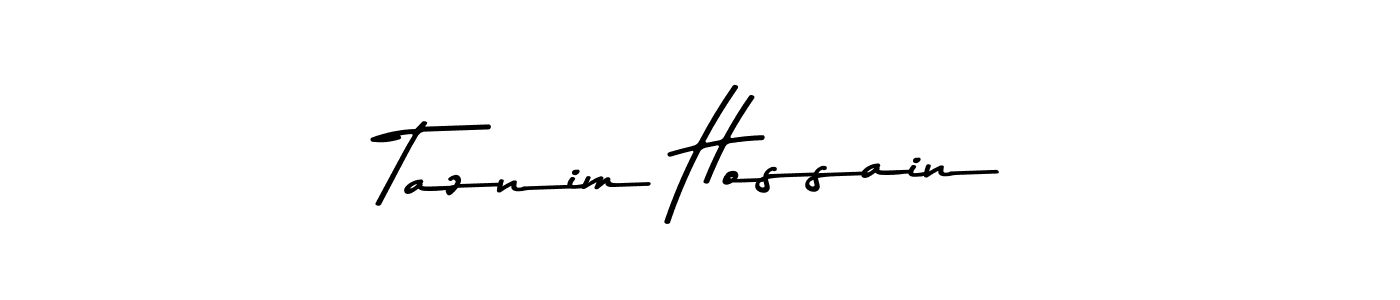 The best way (Asem Kandis PERSONAL USE) to make a short signature is to pick only two or three words in your name. The name Taznim Hossain include a total of six letters. For converting this name. Taznim Hossain signature style 9 images and pictures png