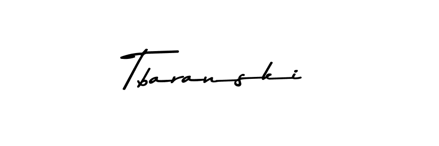 How to make Tbaranski signature? Asem Kandis PERSONAL USE is a professional autograph style. Create handwritten signature for Tbaranski name. Tbaranski signature style 9 images and pictures png