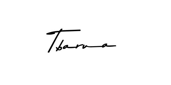 Create a beautiful signature design for name Tbarua. With this signature (Asem Kandis PERSONAL USE) fonts, you can make a handwritten signature for free. Tbarua signature style 9 images and pictures png
