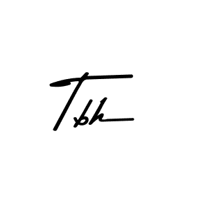 You should practise on your own different ways (Asem Kandis PERSONAL USE) to write your name (Tbh) in signature. don't let someone else do it for you. Tbh signature style 9 images and pictures png