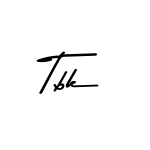 Design your own signature with our free online signature maker. With this signature software, you can create a handwritten (Asem Kandis PERSONAL USE) signature for name Tbk. Tbk signature style 9 images and pictures png