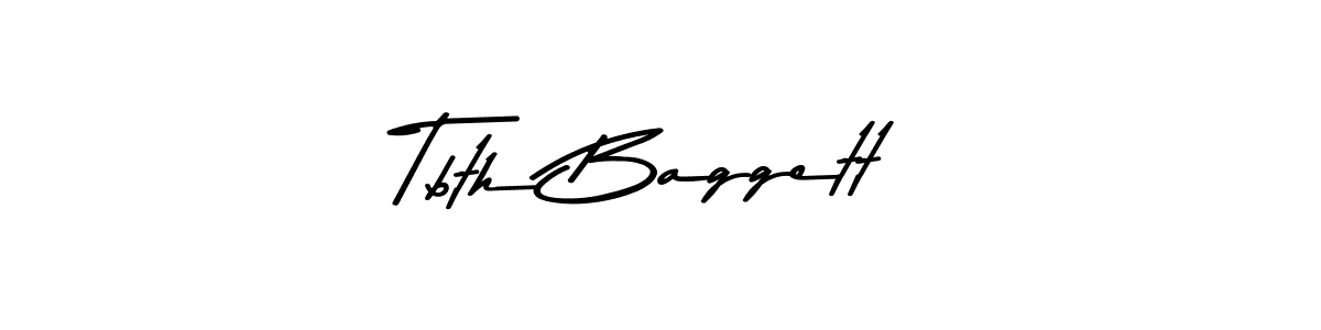 This is the best signature style for the Tbth Baggett name. Also you like these signature font (Asem Kandis PERSONAL USE). Mix name signature. Tbth Baggett signature style 9 images and pictures png