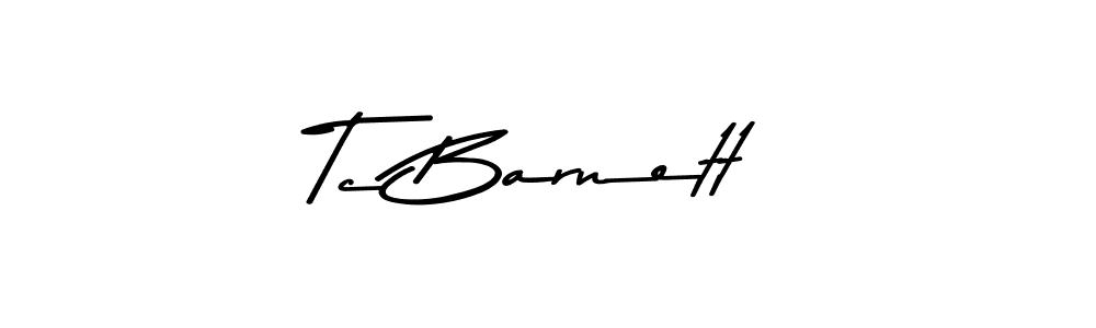 Create a beautiful signature design for name Tc Barnett. With this signature (Asem Kandis PERSONAL USE) fonts, you can make a handwritten signature for free. Tc Barnett signature style 9 images and pictures png