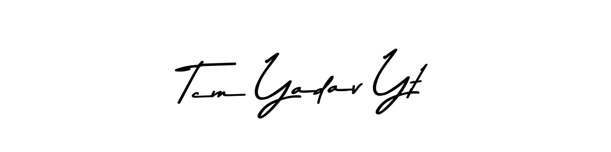 How to make Tcm Yadav Yt signature? Asem Kandis PERSONAL USE is a professional autograph style. Create handwritten signature for Tcm Yadav Yt name. Tcm Yadav Yt signature style 9 images and pictures png