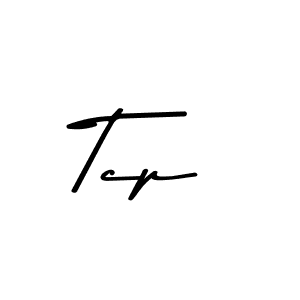 Design your own signature with our free online signature maker. With this signature software, you can create a handwritten (Asem Kandis PERSONAL USE) signature for name Tcp. Tcp signature style 9 images and pictures png