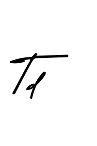 Also You can easily find your signature by using the search form. We will create Td name handwritten signature images for you free of cost using Asem Kandis PERSONAL USE sign style. Td signature style 9 images and pictures png