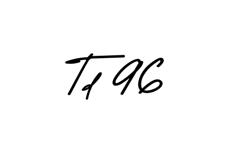 Create a beautiful signature design for name Td 96. With this signature (Asem Kandis PERSONAL USE) fonts, you can make a handwritten signature for free. Td 96 signature style 9 images and pictures png
