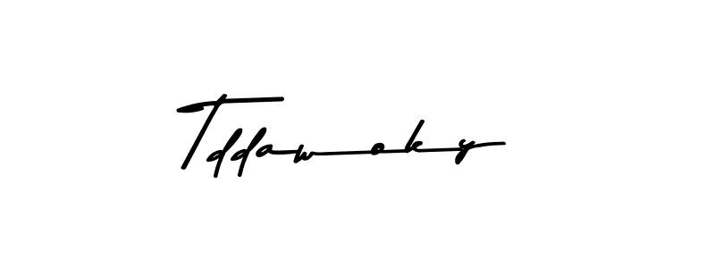 You should practise on your own different ways (Asem Kandis PERSONAL USE) to write your name (Tddawoky) in signature. don't let someone else do it for you. Tddawoky signature style 9 images and pictures png