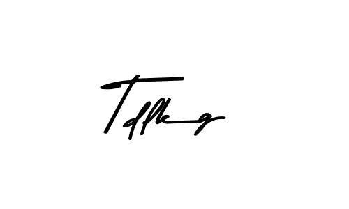 Make a beautiful signature design for name Tdlkg. With this signature (Asem Kandis PERSONAL USE) style, you can create a handwritten signature for free. Tdlkg signature style 9 images and pictures png