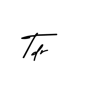 The best way (Asem Kandis PERSONAL USE) to make a short signature is to pick only two or three words in your name. The name Tdr include a total of six letters. For converting this name. Tdr signature style 9 images and pictures png