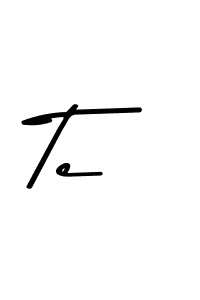How to make Te name signature. Use Asem Kandis PERSONAL USE style for creating short signs online. This is the latest handwritten sign. Te signature style 9 images and pictures png