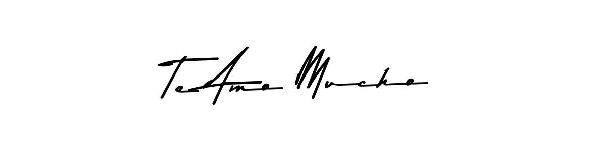 Also You can easily find your signature by using the search form. We will create Te Amo Mucho name handwritten signature images for you free of cost using Asem Kandis PERSONAL USE sign style. Te Amo Mucho signature style 9 images and pictures png