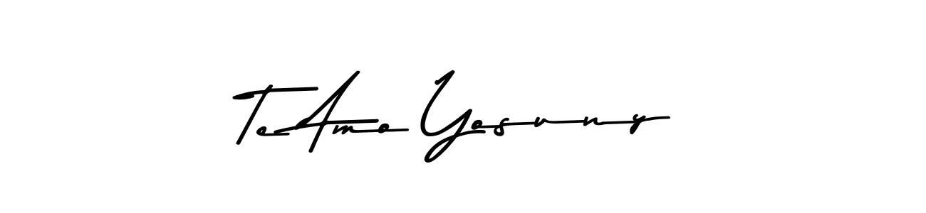 Make a beautiful signature design for name Te Amo Yosuny. Use this online signature maker to create a handwritten signature for free. Te Amo Yosuny signature style 9 images and pictures png