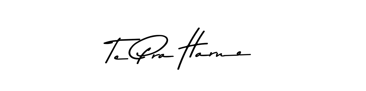 if you are searching for the best signature style for your name Te Pra Harne. so please give up your signature search. here we have designed multiple signature styles  using Asem Kandis PERSONAL USE. Te Pra Harne signature style 9 images and pictures png