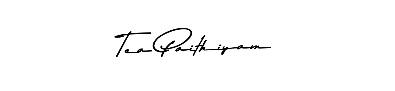 Tea Paithiyam stylish signature style. Best Handwritten Sign (Asem Kandis PERSONAL USE) for my name. Handwritten Signature Collection Ideas for my name Tea Paithiyam. Tea Paithiyam signature style 9 images and pictures png