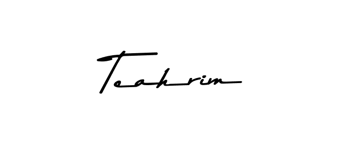 Also You can easily find your signature by using the search form. We will create Teahrim name handwritten signature images for you free of cost using Asem Kandis PERSONAL USE sign style. Teahrim signature style 9 images and pictures png