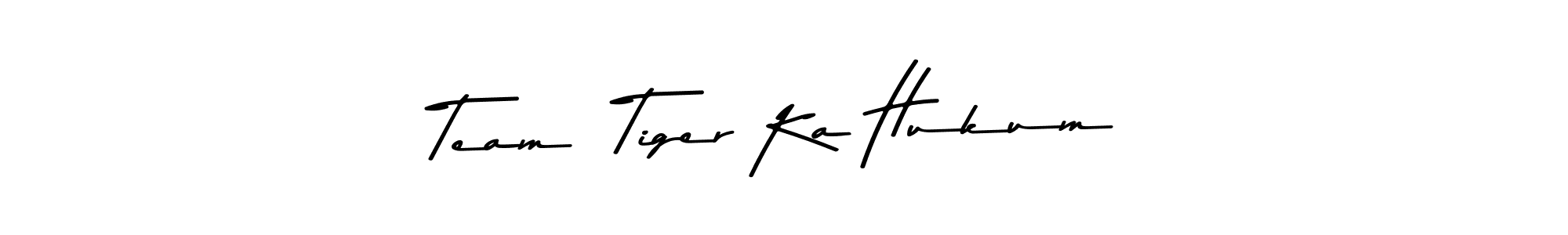 Similarly Asem Kandis PERSONAL USE is the best handwritten signature design. Signature creator online .You can use it as an online autograph creator for name Team  Tiger Ka Hukum. Team  Tiger Ka Hukum signature style 9 images and pictures png