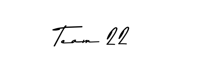 Once you've used our free online signature maker to create your best signature Asem Kandis PERSONAL USE style, it's time to enjoy all of the benefits that Team 22 ;o) name signing documents. Team 22 ;o) signature style 9 images and pictures png