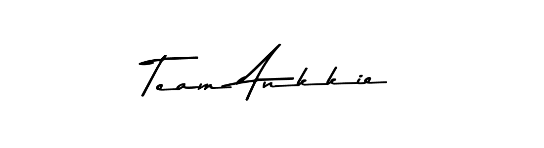 Create a beautiful signature design for name Team Ankkie. With this signature (Asem Kandis PERSONAL USE) fonts, you can make a handwritten signature for free. Team Ankkie signature style 9 images and pictures png