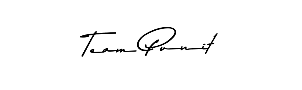 How to make Team Punit name signature. Use Asem Kandis PERSONAL USE style for creating short signs online. This is the latest handwritten sign. Team Punit signature style 9 images and pictures png