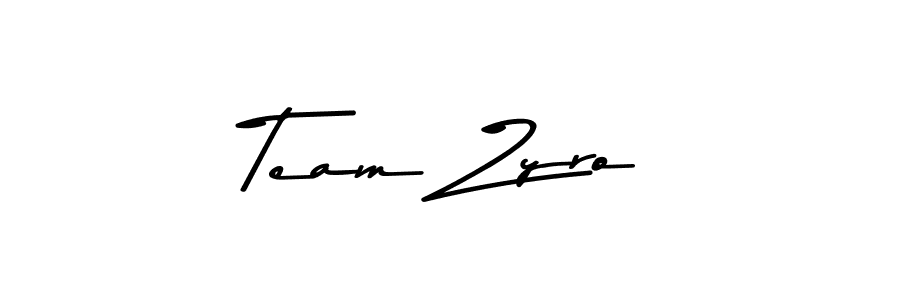 Design your own signature with our free online signature maker. With this signature software, you can create a handwritten (Asem Kandis PERSONAL USE) signature for name Team Zyro. Team Zyro signature style 9 images and pictures png