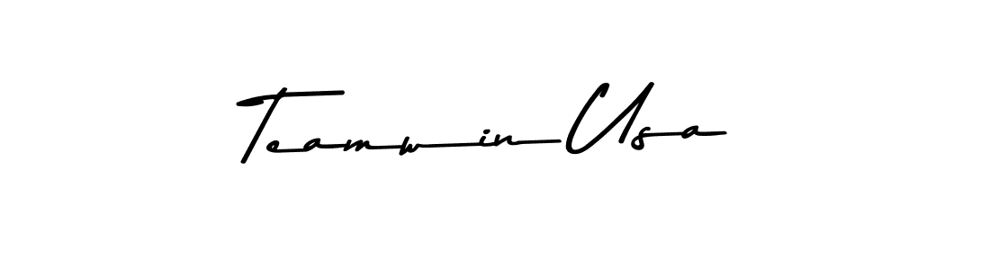 The best way (Asem Kandis PERSONAL USE) to make a short signature is to pick only two or three words in your name. The name Teamwin Usa include a total of six letters. For converting this name. Teamwin Usa signature style 9 images and pictures png