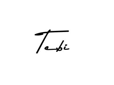 Design your own signature with our free online signature maker. With this signature software, you can create a handwritten (Asem Kandis PERSONAL USE) signature for name Tebi. Tebi signature style 9 images and pictures png