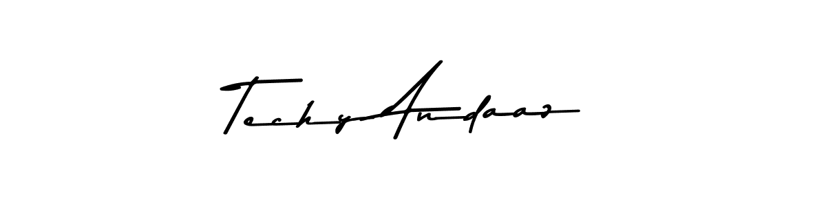 This is the best signature style for the Techy Andaaz name. Also you like these signature font (Asem Kandis PERSONAL USE). Mix name signature. Techy Andaaz signature style 9 images and pictures png