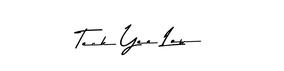 Use a signature maker to create a handwritten signature online. With this signature software, you can design (Asem Kandis PERSONAL USE) your own signature for name Teck Yee Low. Teck Yee Low signature style 9 images and pictures png