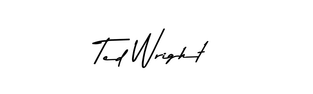 You should practise on your own different ways (Asem Kandis PERSONAL USE) to write your name (Ted Wright) in signature. don't let someone else do it for you. Ted Wright signature style 9 images and pictures png