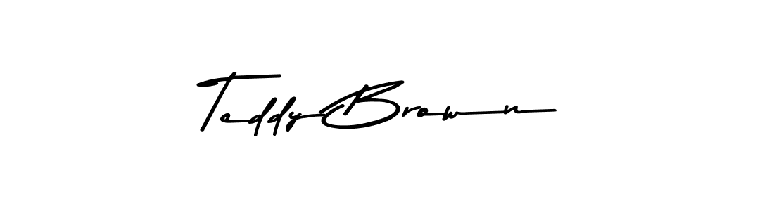 Teddy Brown stylish signature style. Best Handwritten Sign (Asem Kandis PERSONAL USE) for my name. Handwritten Signature Collection Ideas for my name Teddy Brown. Teddy Brown signature style 9 images and pictures png