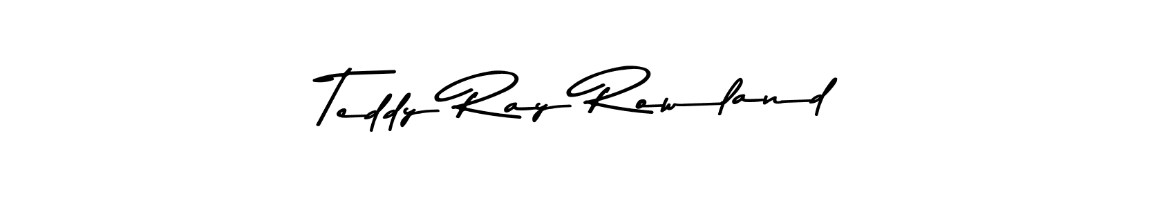 Use a signature maker to create a handwritten signature online. With this signature software, you can design (Asem Kandis PERSONAL USE) your own signature for name Teddy Ray Rowland. Teddy Ray Rowland signature style 9 images and pictures png