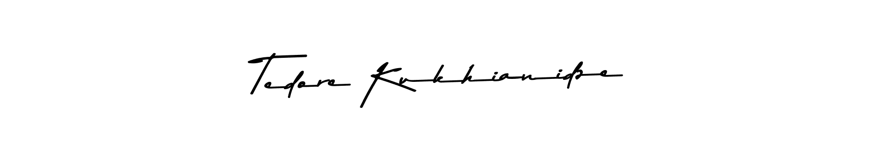 Create a beautiful signature design for name Tedore Kukhianidze. With this signature (Asem Kandis PERSONAL USE) fonts, you can make a handwritten signature for free. Tedore Kukhianidze signature style 9 images and pictures png