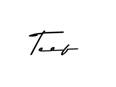 Similarly Asem Kandis PERSONAL USE is the best handwritten signature design. Signature creator online .You can use it as an online autograph creator for name Teef. Teef signature style 9 images and pictures png
