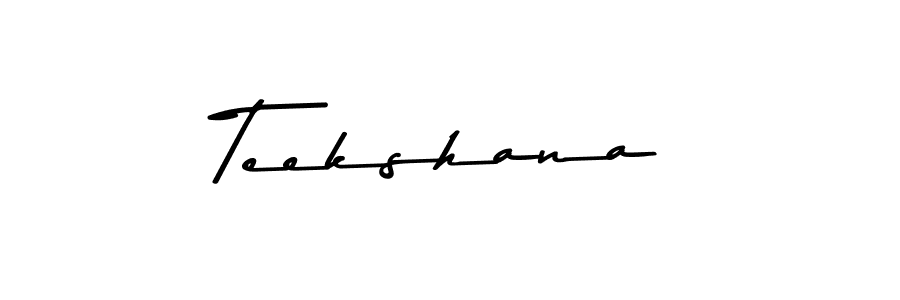 How to make Teekshana signature? Asem Kandis PERSONAL USE is a professional autograph style. Create handwritten signature for Teekshana name. Teekshana signature style 9 images and pictures png