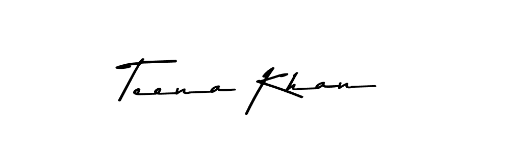 How to make Teena Khan signature? Asem Kandis PERSONAL USE is a professional autograph style. Create handwritten signature for Teena Khan name. Teena Khan signature style 9 images and pictures png