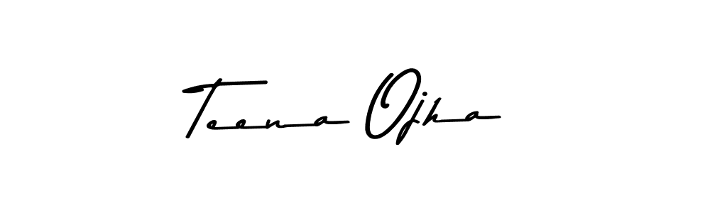 Use a signature maker to create a handwritten signature online. With this signature software, you can design (Asem Kandis PERSONAL USE) your own signature for name Teena Ojha. Teena Ojha signature style 9 images and pictures png