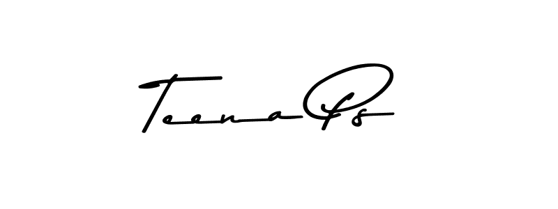 Make a beautiful signature design for name Teena Ps. Use this online signature maker to create a handwritten signature for free. Teena Ps signature style 9 images and pictures png