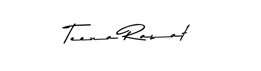 Create a beautiful signature design for name Teena Rawat. With this signature (Asem Kandis PERSONAL USE) fonts, you can make a handwritten signature for free. Teena Rawat signature style 9 images and pictures png
